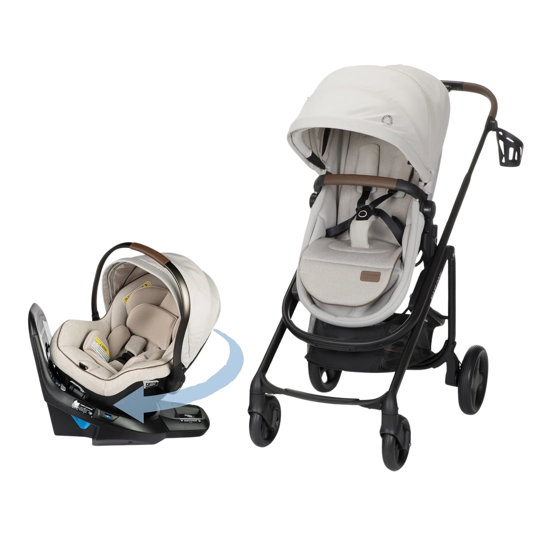 Tayla™ Max Peri™ 180° Rotating Infant Car Seat Travel System in Desert Wonder