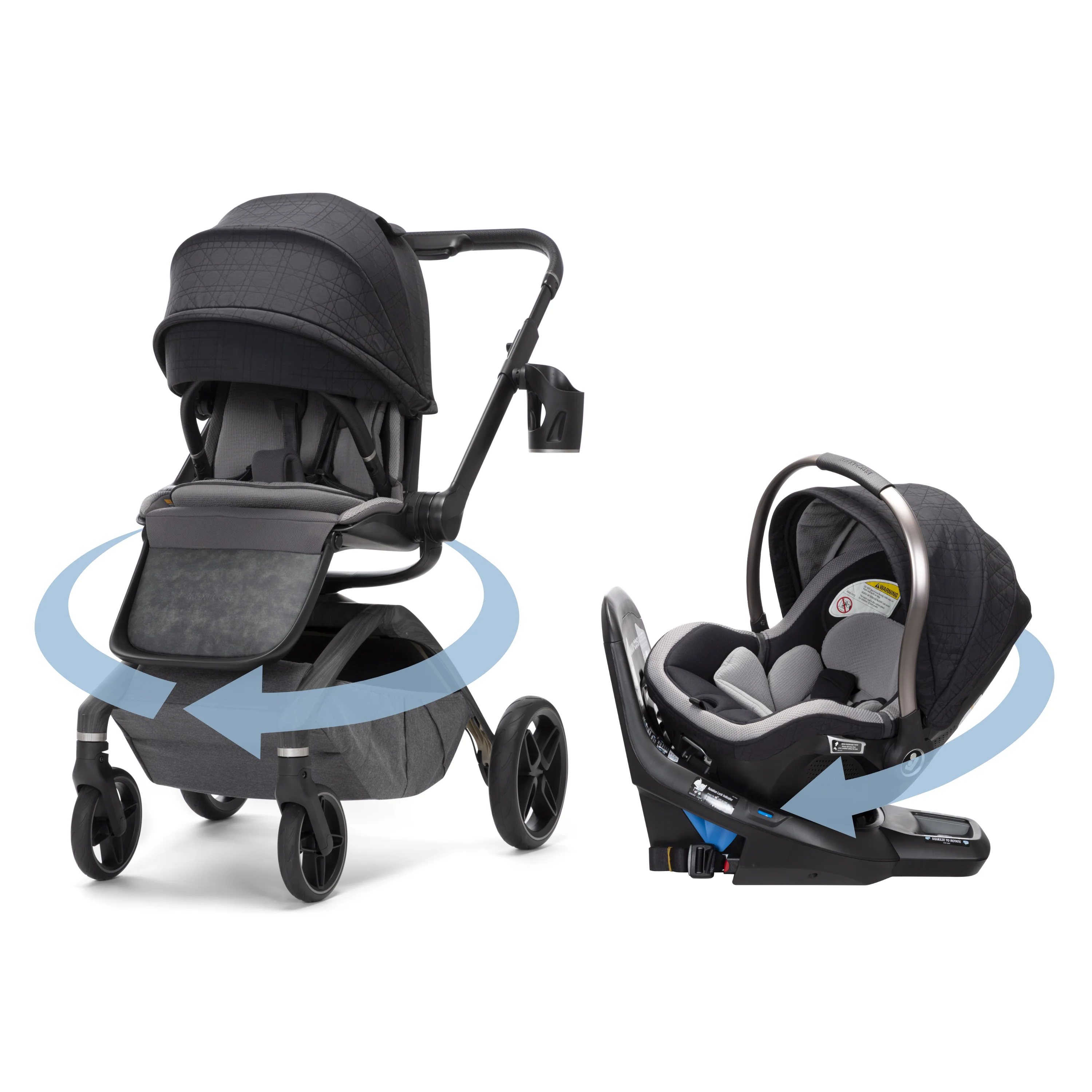 Tana 360° Rotating Travel System with Peri™ 180° in Onyx Heritage