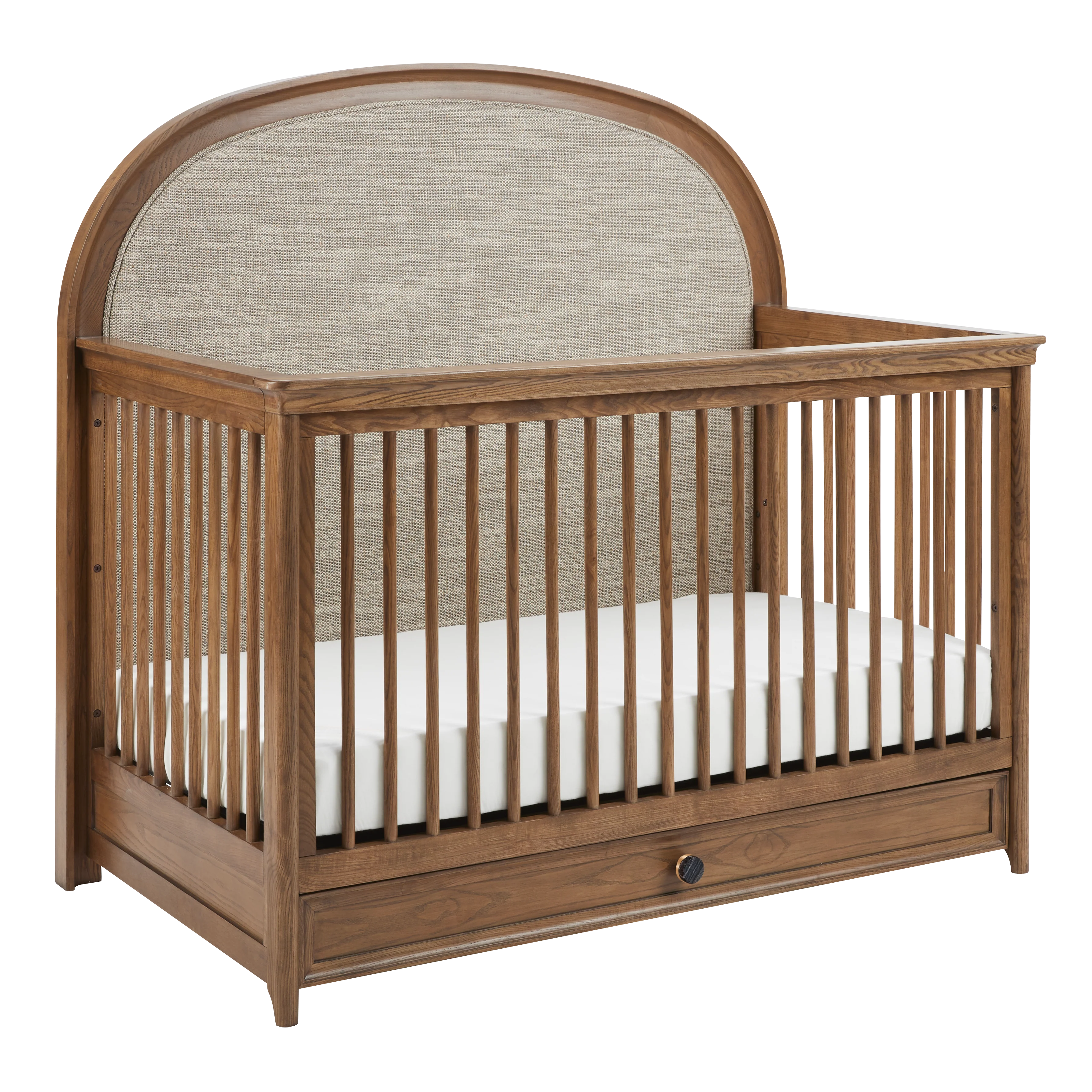 Quiet Luxury 6-in-1 Convertible Crib with Toddler Bed/Daybed Conversion Kit
