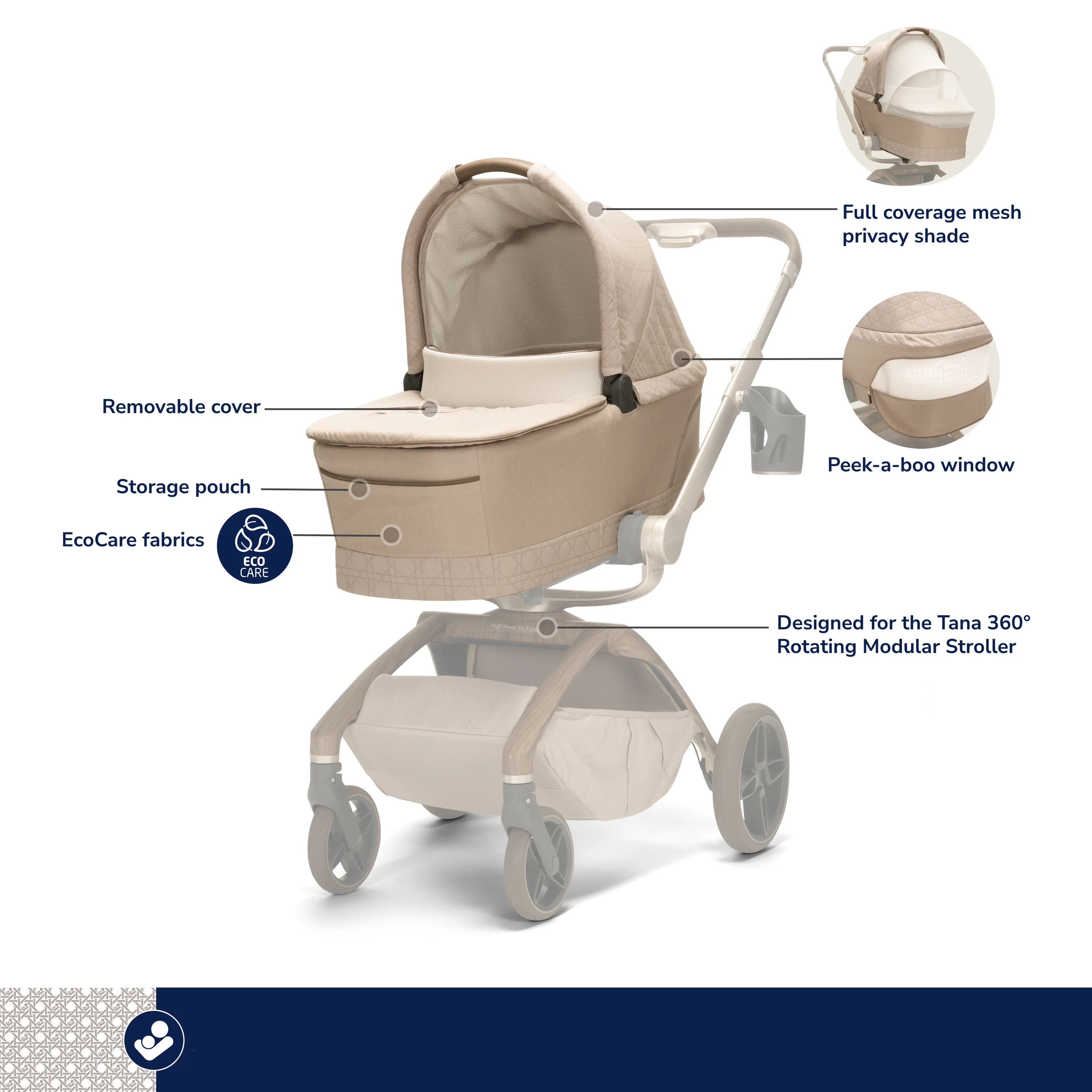 237-tana-360-rotating-modular-stroller-with-carriage-accessory-in-natural-heritage-5.webp Tana 360° Rotating Modular Stroller with Carriage Accessory in Natural Heritage