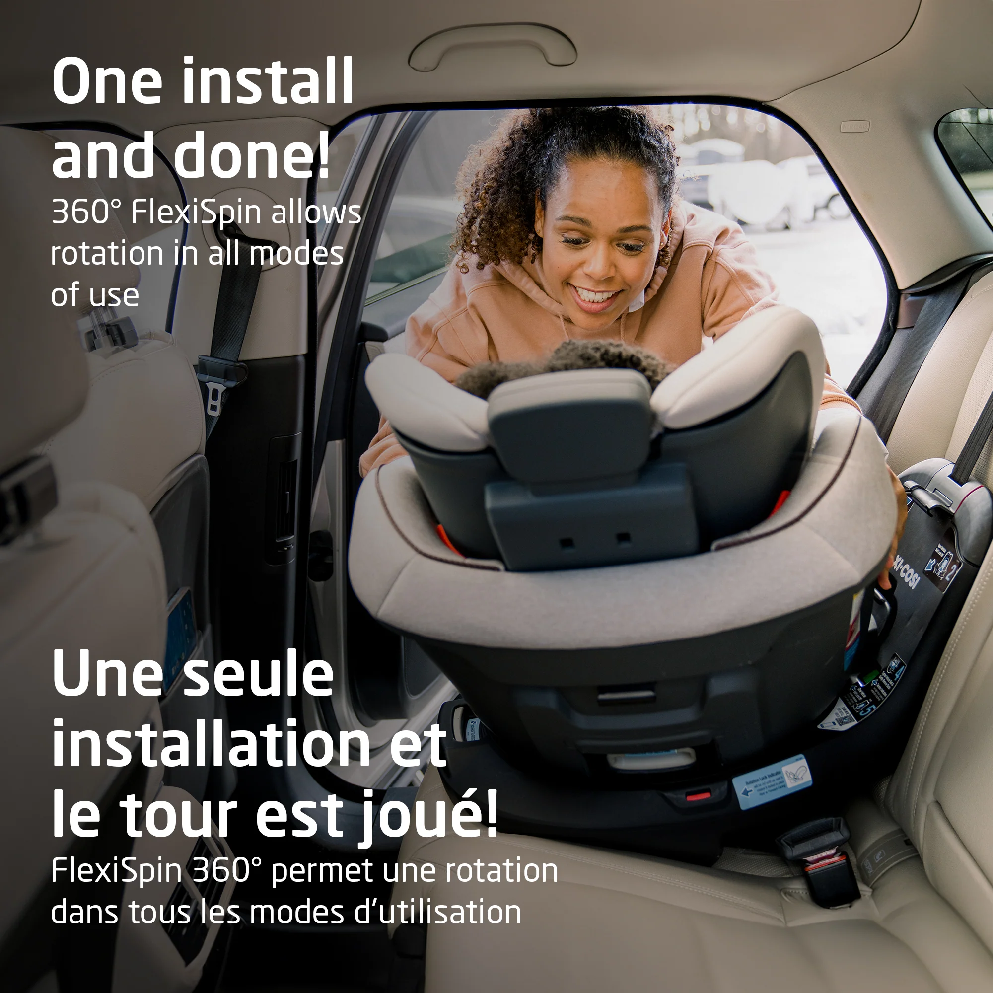 Andi 360° Rotating All-in-One Convertible Car Seat