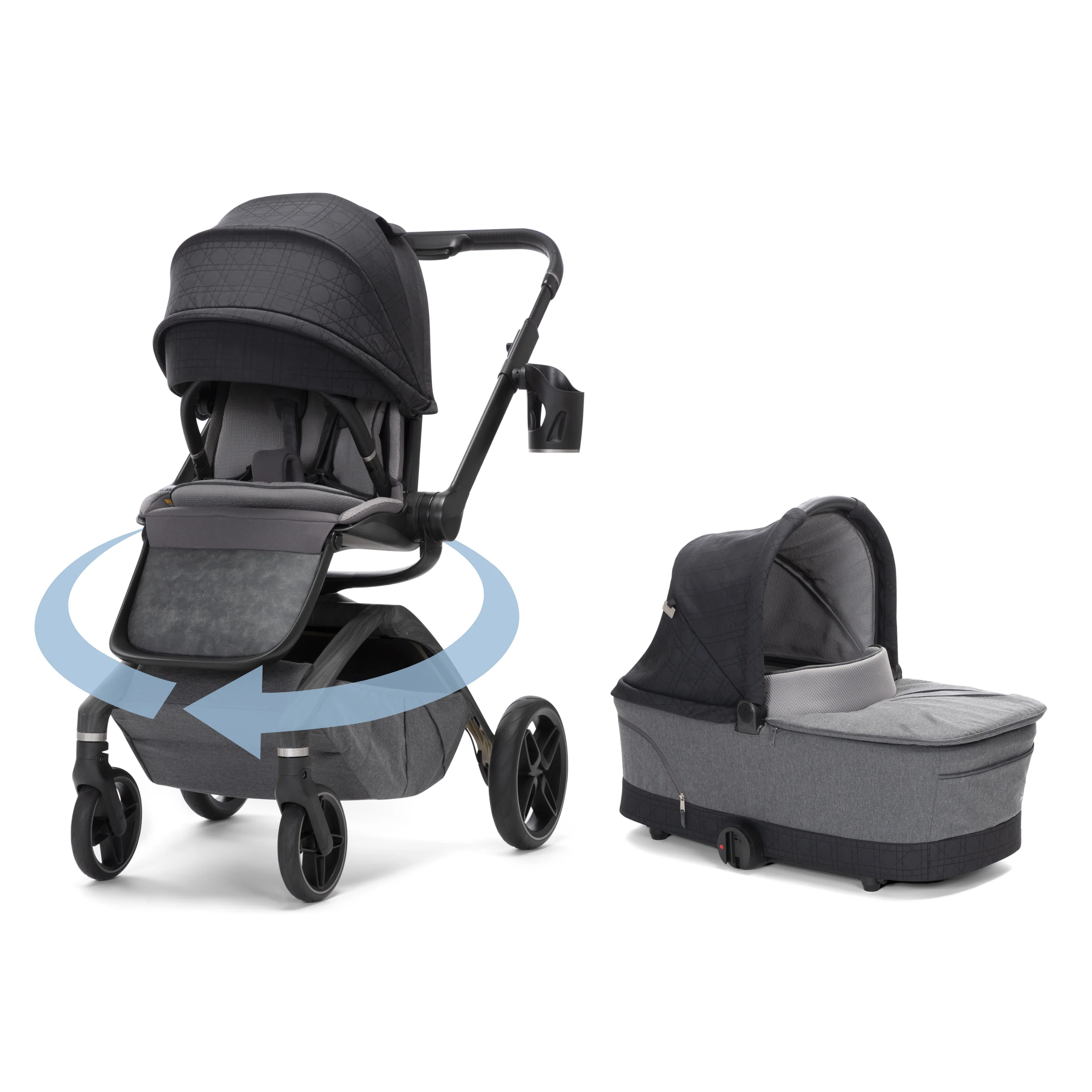 377-tana-360-rotating-modular-stroller-with-carriage-accessory-in-onyx-heritage-1.webp Tana 360° Rotating Modular Stroller with Carriage Accessory in Onyx Heritage